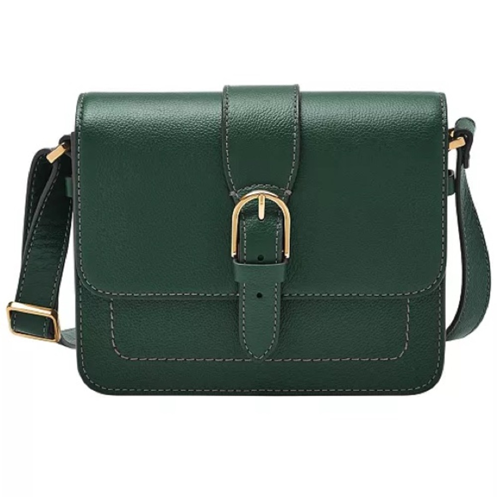 Fossil Zoey Medium Buckled Leather Crossbody Bag